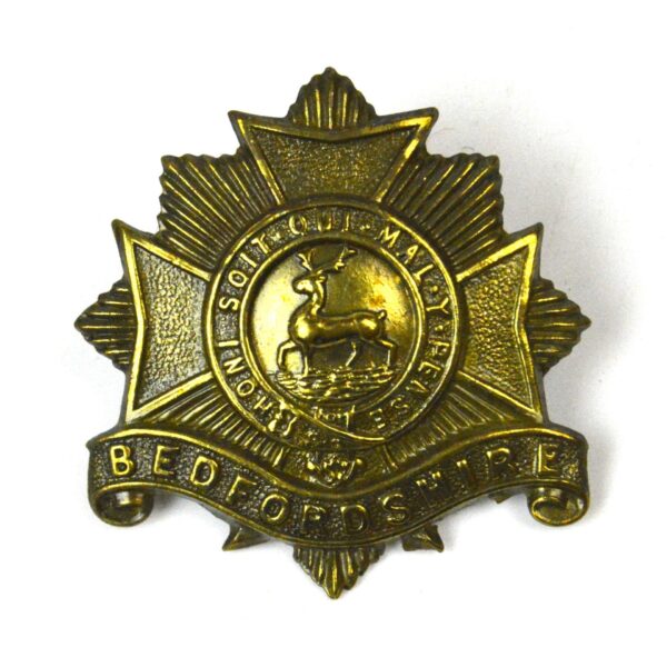 Bedfordshire Regiment Cap Badge, Gilding Metal, Restrike