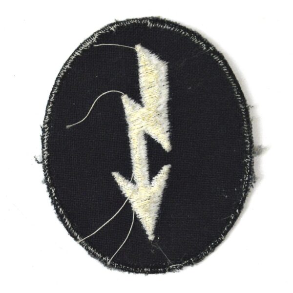 German Third Reich Wehrmacht Signals Blitz Cloth Badge - Image 2