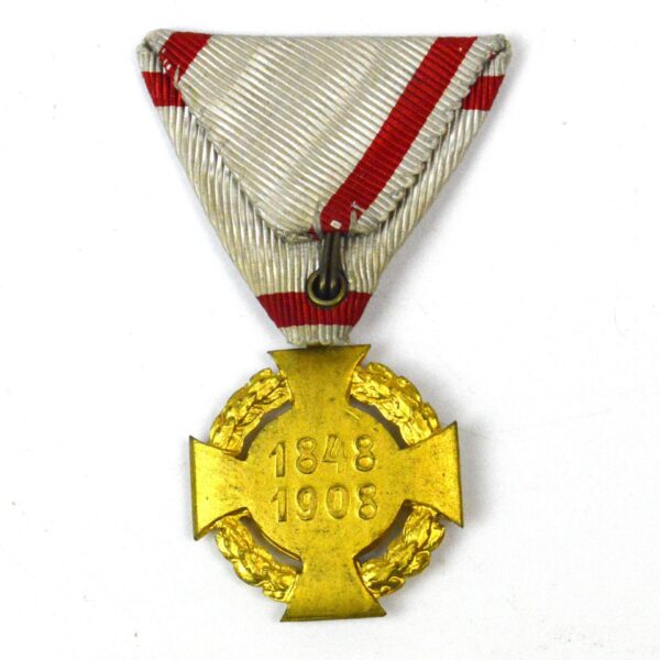 Austria-Hungary Diamond Jubilee Cross 1848-1908, Military - Image 2