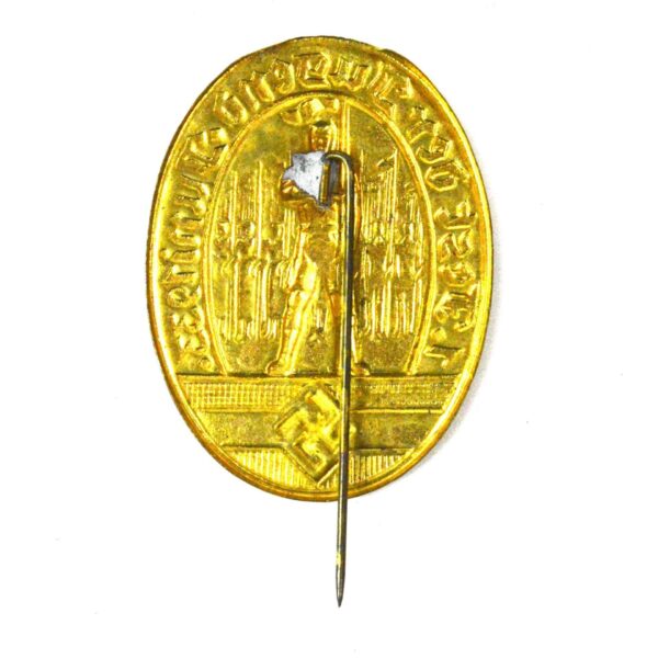 German Third Reich Hitler Youth 1 Fest der Jugend, Juni 1933 Tinnie Badge - Image 2