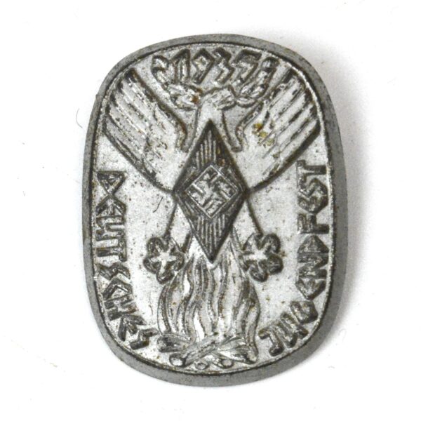 German Third Reich Deutsches Jugendfest 1935 Tinnie Badge