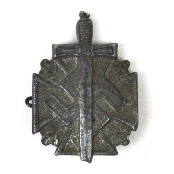 German Third Reich WHW Veteran's Fund Raising Tinnie Badge