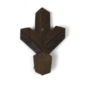 German Third Reich WHW Wooden Leaf Badge