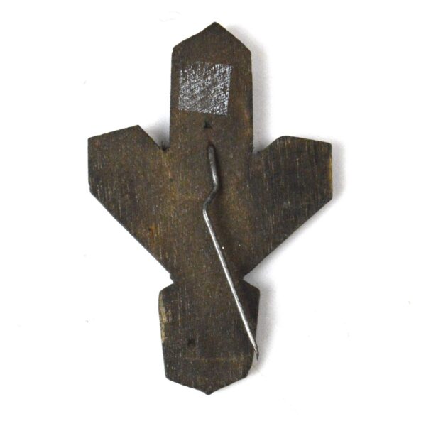 German Third Reich WHW Wooden Leaf Badge - Image 2