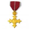 Order of the British Empire (OBE) Military Medal, Frosted Gilt Finish