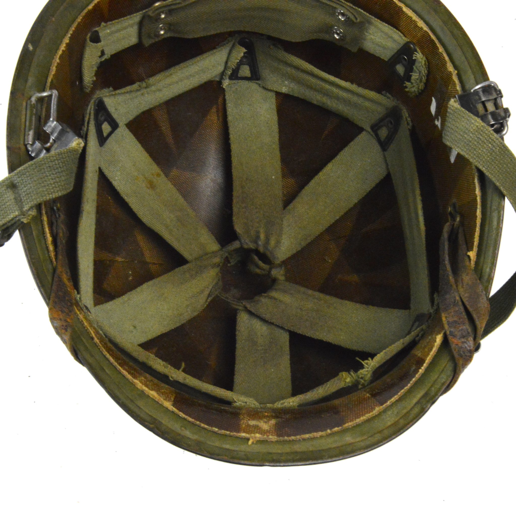 Belgian M51 (M1) Helmet with Liner Jeremy Tenniswood Militaria