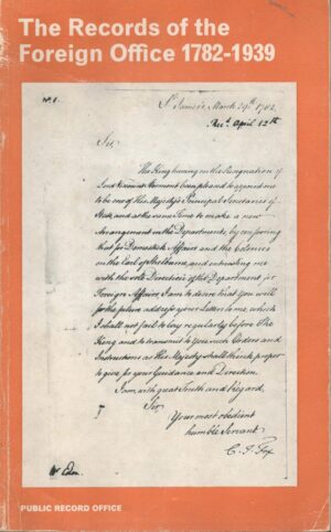 Records of the Foreign Office, 1782-1939