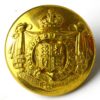 Royal Household Coachman Button, King's Crown (27mm)