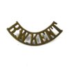 Queen's Own Royal West Kent (R W KENT) Curved Brass Shoulder Title