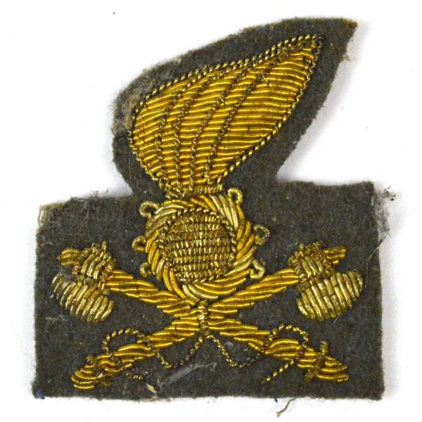 Italian Pioneer Officer's Bullion Cap Badge
