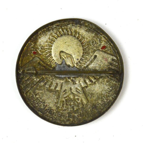 German Third Reich "Aufwärts Aus Eigener Kraft" WHW Tinnie Badge - Image 2