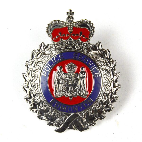 Edmonton Police Service Enamel Cap Badge, Queen's Crown