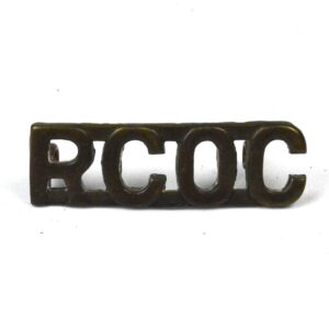 Royal Canadian Ordnance Corps (RCOC) Brass Shoulder Title