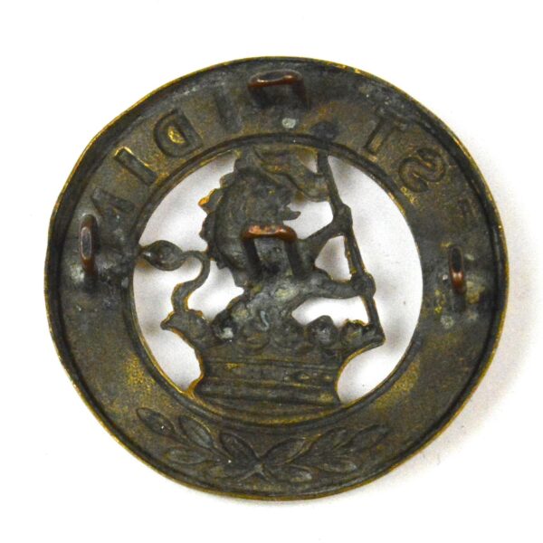 Duke of Wellington's Regiment (The West Riding) Helmet Plate Badge Centre - Image 2