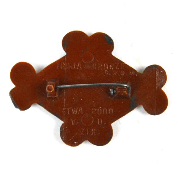 German Third Reich Troy Swastika Tinnie Badge - Image 2
