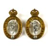 Royal Corps of Signals (1924-1948 Pattern) Collar Badge, Pair, King's Crown