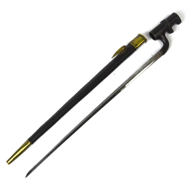British M1859 India Pattern Socket Bayonet in Scabbard