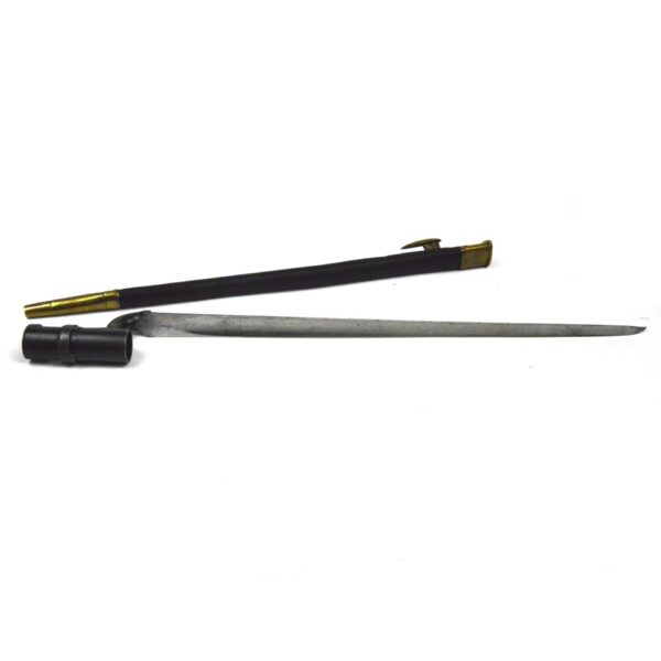 British M1859 India Pattern Socket Bayonet in Scabbard - Image 4