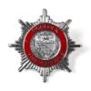 Norfolk Fire Service Cap Badge, Chrome and Enamel (Restrike)