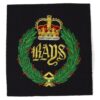 2nd Dragoon Guards, Queen's Bays Embroidered Blazer Badge, Queen's Crown