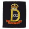 22nd Dragoon Embroidered Blazer Badge