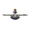 Royal Navy Silver and Enamel Lapel Badge, King's Crown