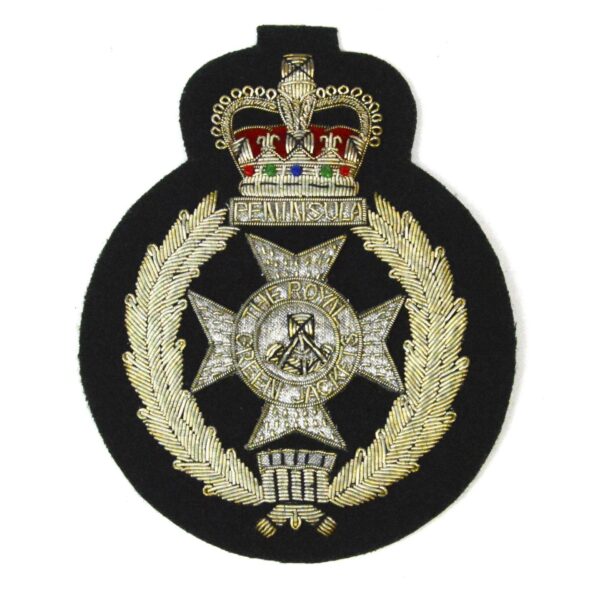 Royal Green Jackets Embroidered Blazer Badge