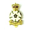 Yorkshire Volunteers Regiment Officers Enamel Cap Badge
