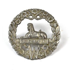 South Wales Borderers Silver Cap Badge