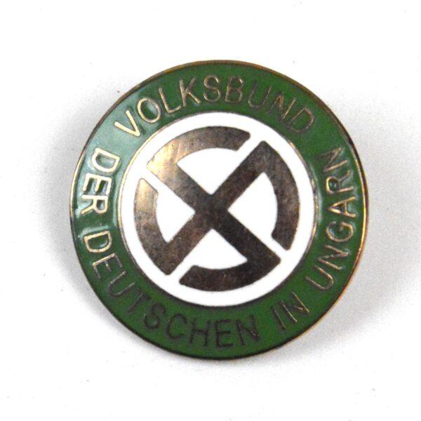 Reproduction German Third Reich Volksbund, Der Deutschen in Ungarn Badge
