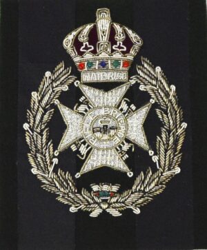 Rifle Brigade Embroidered Blazer Badge, King's Crown