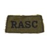 Royal Army Service Corps (RASC) Embroidered Black on Light Khaki