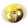 Irish Guards Tunic Button (19mm), Queen's Crown, Anodised