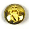 Irish Guards Officer Quality Button (14mm), Queen's Crown