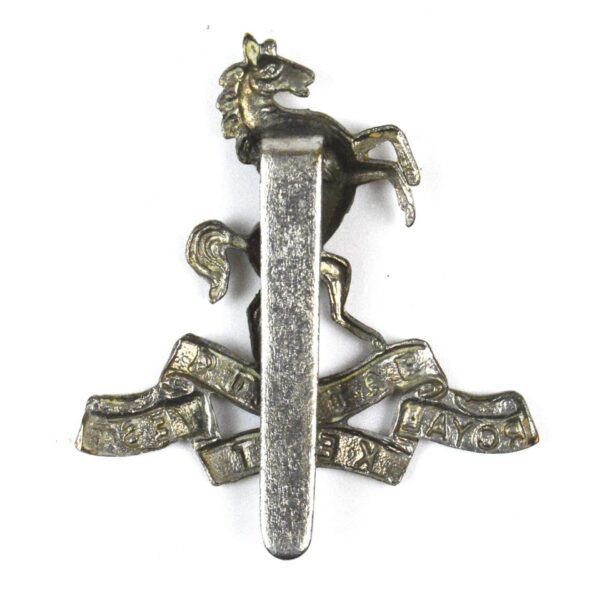 Queen's Own Royal West Kent Regiment Cap Badge, Nickel Plated - Image 2