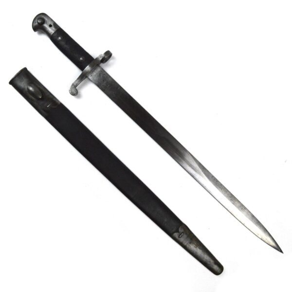 British Martini-Henry Pat 1887 Mk. III Bayonet w/ Steel Mounted Scabbard