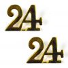 Zulu Wars 24th of Foot Epaulette Badges, Pair