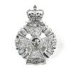 The Rifles Sergeants/NCO's Pouch Badge, Nickel Plated, Queen's Crown