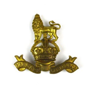 Royal Marine Band Corps Pouch Badge, King's Crown, Gilding Metal Restrike
