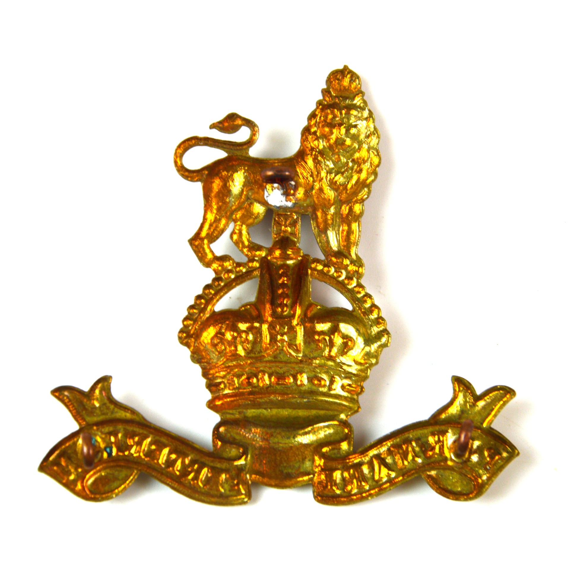 Royal Marine Band Pouch Badge, King's Crown, Restrike - Image 2