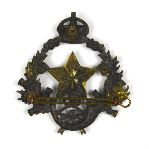Scottish Rifles (Cameronians) King's Crown Belt/Pouch Badge, Bimetal Restrike - Image 2