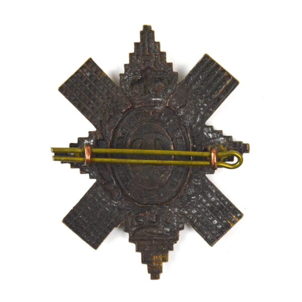 42nd Regiment (Royal Highlanders, Black Watch) Glengarry Badge, Victorian Crown - Image 2