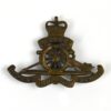 Royal Artillery (Non-Moving Wheel) Cap Badge, Queen's Crown, Gilding Metal Restrike