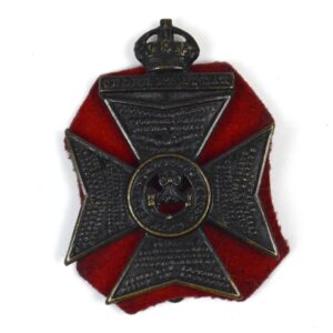 King's Royal Rifle Corps King's Crown Cap Badge, Original