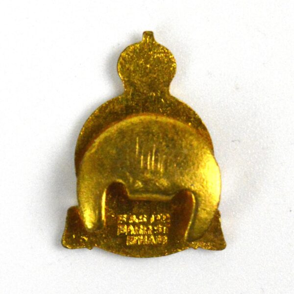 4th Queen's Own Hussars King's Crown Lapel Badge - Image 2