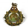 Royal Marines Painted Cap Badge, King's Crown Original
