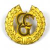 Control Commission for Germany (CCG) Gilt Cap Badge