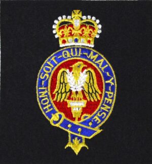 The Blues and Royals Embroidered Blazer Badge