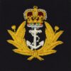 Royal Navy Queen's Crown Embroidered Blazer Badge
