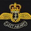 Royal Navy Fleet Air Arm Embroidered Blazer Badge, Queen's Crown
